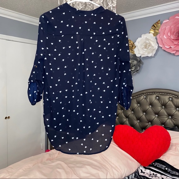 Navy Blue Blouse - Picture 2 of 3